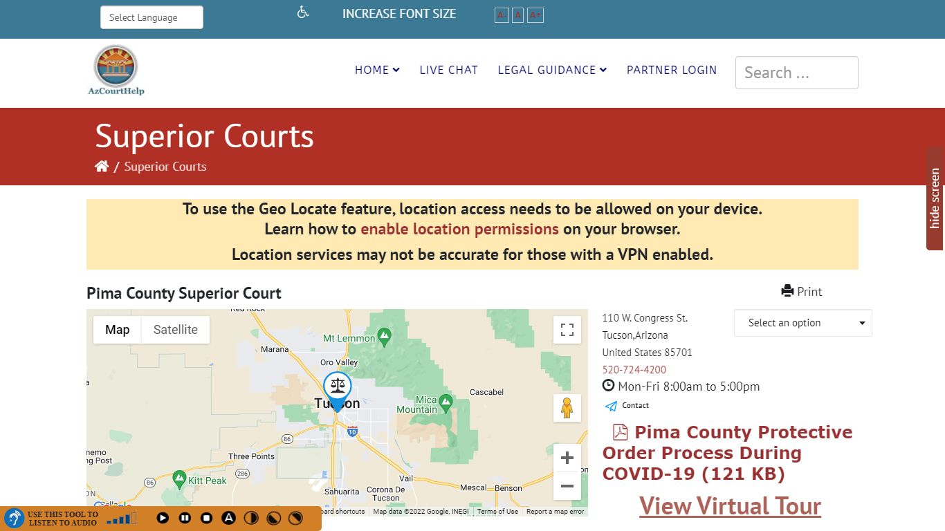 Pima County Superior Court - AzCourtHelp